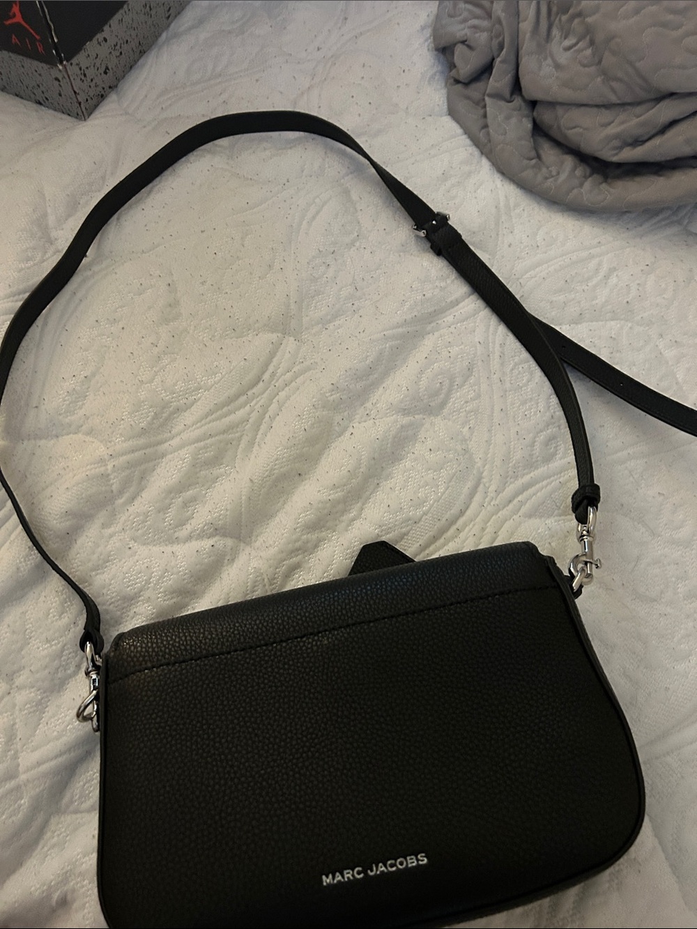 Marc Jacobs Black Pebbled Leather Crossbody